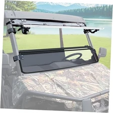 3-IN-1 Flip Up Windshield for Ranger 570 Midsize, 1/5" Hard Coated Poly Front 