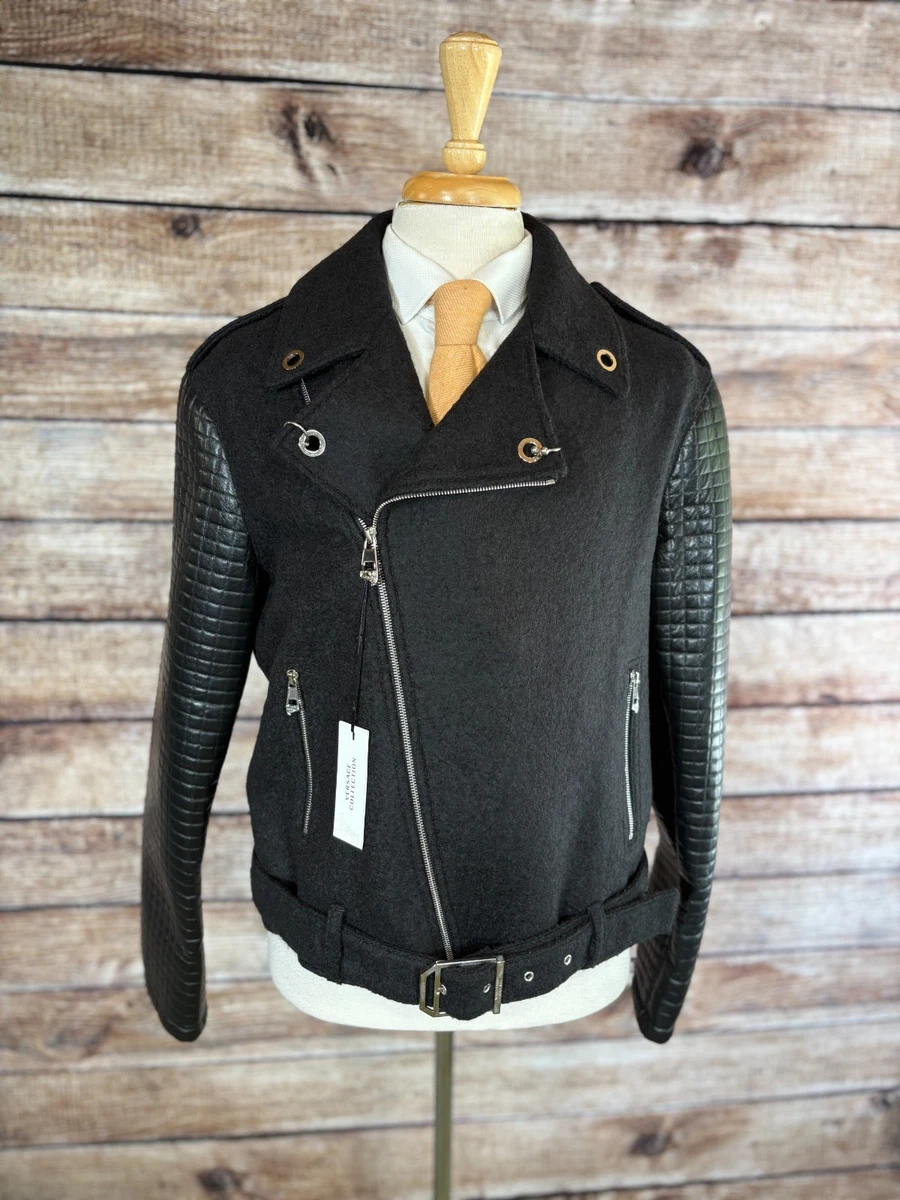 25+ Versace Leather Outer Shell Coats, Jackets & Vests for Men for