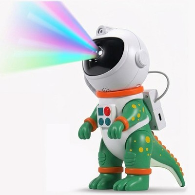Kids Galaxy Star Projection Night Light Dinosaur Astronaut Space Projector Green