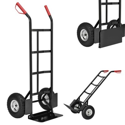 Sackkarre Transportkarre 100 kg klappbar Luftreifen Stahl Stapelkarre Juskys 