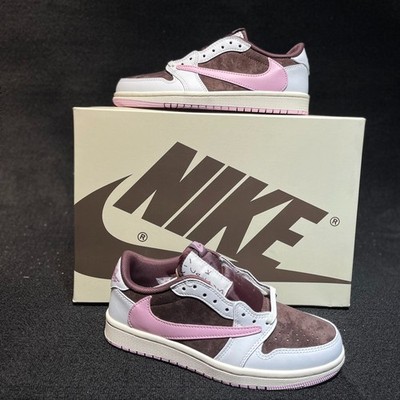 DZ4137-206 AJ 1 Travis Scott x Low OG SP Dark Pony Pink