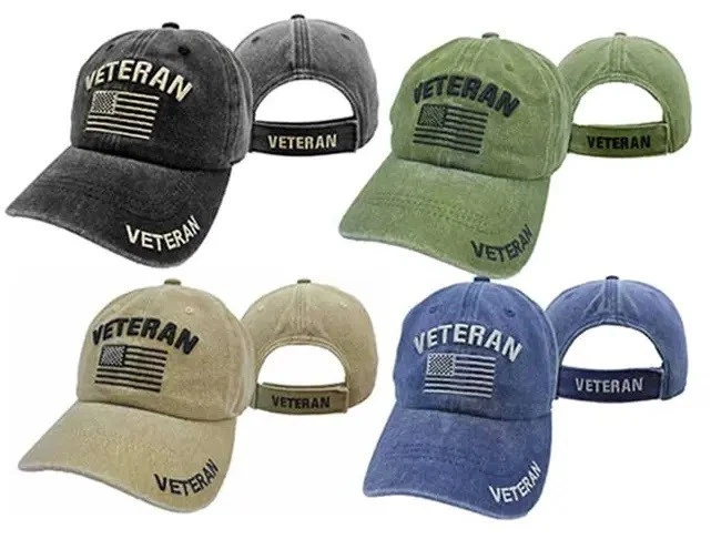 (4 PACK) USA MILITARY VETERAN BLACK GREEN KHAKI BLUE EMBROIDERED HAT CAP
Opens in a new window or ta