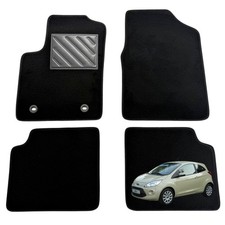 Tappetini Auto Ford Ka Ii 2008 2016 su Misura Set 4 Pezzi Neri Antiscivolo - Miniatura 1