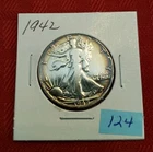 1942- Walking Liberty 90% Silver US Half Dollar