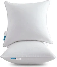 18"x18" Pillow Inserts (Set of 2) - Throw Pillow Inserts with 100% Cotton Cover