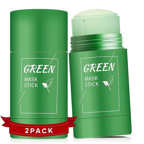 2X Natural Green Tea Purifying Clay Stick Mask Oil Control Anti-Acne Fine Solid - Picture 26 of 27