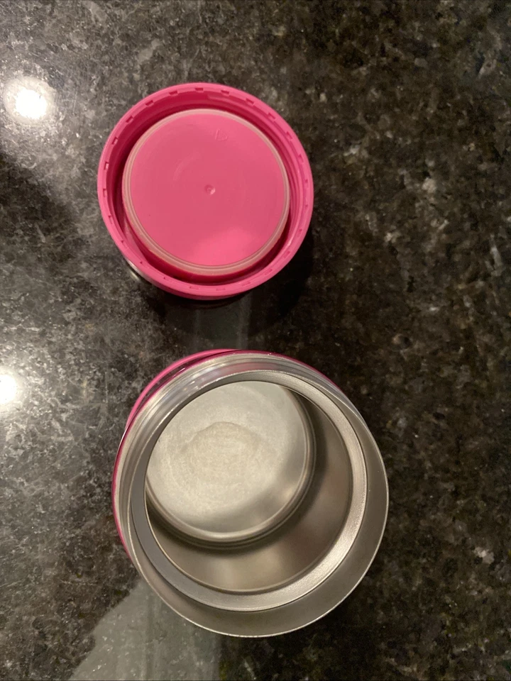 Fiambrera de acero inoxidable termo frasco de comida contenedor de tarro de sopa aislado Foto 2 de 3