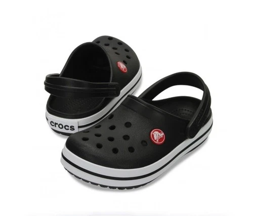 Crocs Toddler & Kids Crocband Clog Black White Size C8
