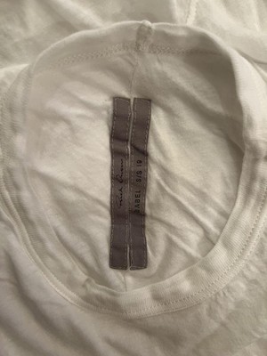 Rick Owens Double layered Tee S Size 19SS Milk White Short Rick Owens Double layered Tee S Size 19SS Milk White Short
