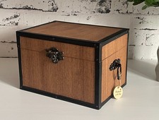 Aufbewahrungskiste, Dekokiste, Holzkiste, braun, handgefertigt, Einzelstück