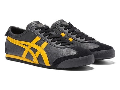 Onitsuka Tiger イエロー ブラック スニーカー 1183A201-003 Asics Onitsuka Tiger Mexico 66 Black Yellow (Men's