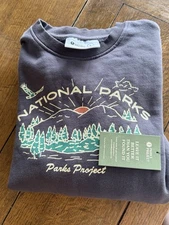 Parks Project National Parks Sweatshirt, Gray Mountain Graphic, Men L, $70, NWT