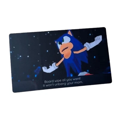 Alfombra de juego Sonic Series Meme | Juegos TCG | MTG TTRPG | Alfombra de juego divertida