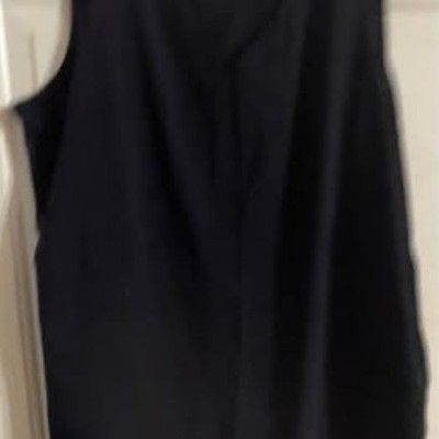 Susan Graver Black Sleeveless Shirt