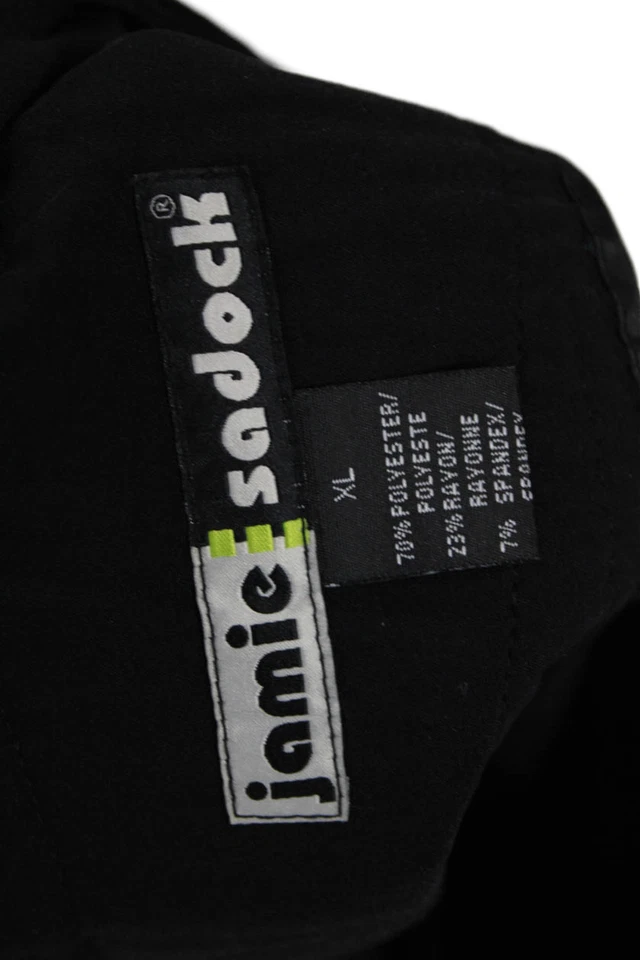 Falda envolvente estampada hasta la rodilla negra gris talla XL de Jamie Sadock para mujer Foto 4 de 4