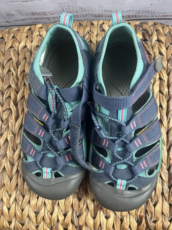 Sandalias de senderismo Keen Big Kids Newport H2 talla 3 impermeables 1012316 azules Foto 2 de 4