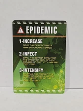 Pandemic Board Game Epidemic Card Replacement Parts Pieces