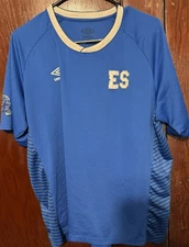 El Salvador Umbro Men's Soccer jersey Size XL Blue