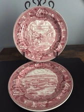 Wedgwood Plates set of 2 Fort Ticonderoga Bicentennial