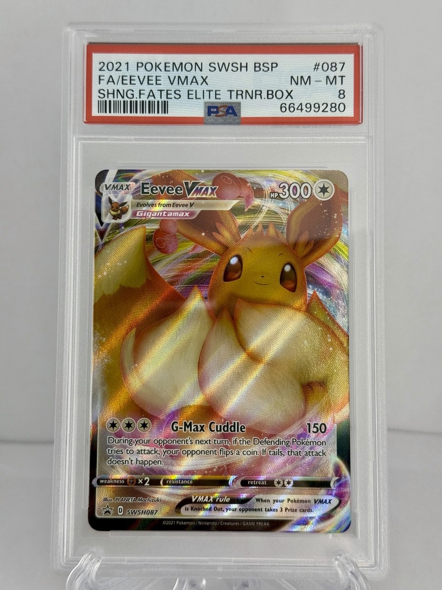 eevee vmax pokemon card value Eevee VMAX SWSH087 (Graded) Case