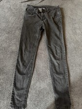 Bongo Girls Skinny Gray Jeans Size 7 Cotton Spandex Denim