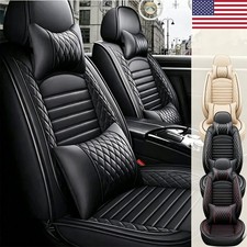 For Buick Full Set Car Seat Cover Leather 5-seats Front Rear Cushion Protector For Buick Full Set Car Seat Cover Leather 5-seats Front Rear Cushion Protector