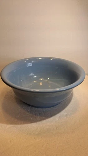 Vintage 1986 Fiesta Ware Periwinkle Blue Mixing Bowl, 9.25 in. Homer Laughlin