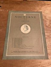 Piano sheet music - Nocturne in Eb Op. 9 No. 2 by Frederic Chopin 1906