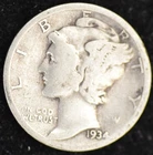 1934-D GOOD-VERY GOOD Mercury Dime, 90% Silver