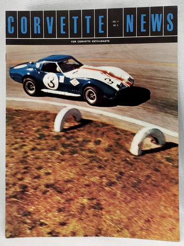 1968 CORVETTE NEWS Owners Mag, Stingray,Le Mans Racing,Ed Myers, Vol 11, #5,VG++