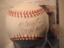 Jeff Burroughs Autographed ML Selig Baseball Rangers Braves A's + 3  Certed JSA