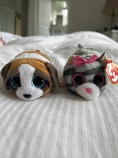 Ty Beenie Boos Teeny Tys Cassie+Gypsy Cat Dog Plush Soft Toy Teddy 4 Inch