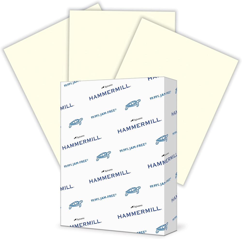 20lb Cream Colored Printer Paper - 8.5x11, 500 Sheets, Made in USA