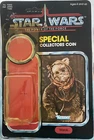 VINTAGE KENNER STAR WARS 1984 ROTJ EWOK WAROK MOC 92 BACK CARD & BUBBLE ONLY