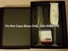 Tony Bennett signed 80th B'day Party Champagne flutes glass Set 1/1 PSA PROOF! 