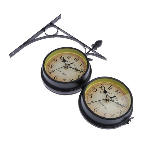 europäischen stil Wanduhr Bahnhofsuhr Gartenuhr Retro Vintage Antik Uhr,Ø 21,8 - Bild 8 von 9