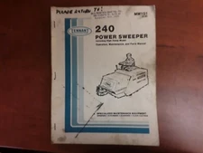 Tennant 240 Power Sweeper Operation, Maintenance & Parts Manual MM101