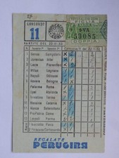 TOTOCALCIO SCHEDINA GIOCATA 1953 concorso 11 Calcio 