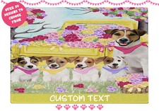 Jack Russell Dog Cutting Board Tempered Glass Personalized Kitchen Custom NWT