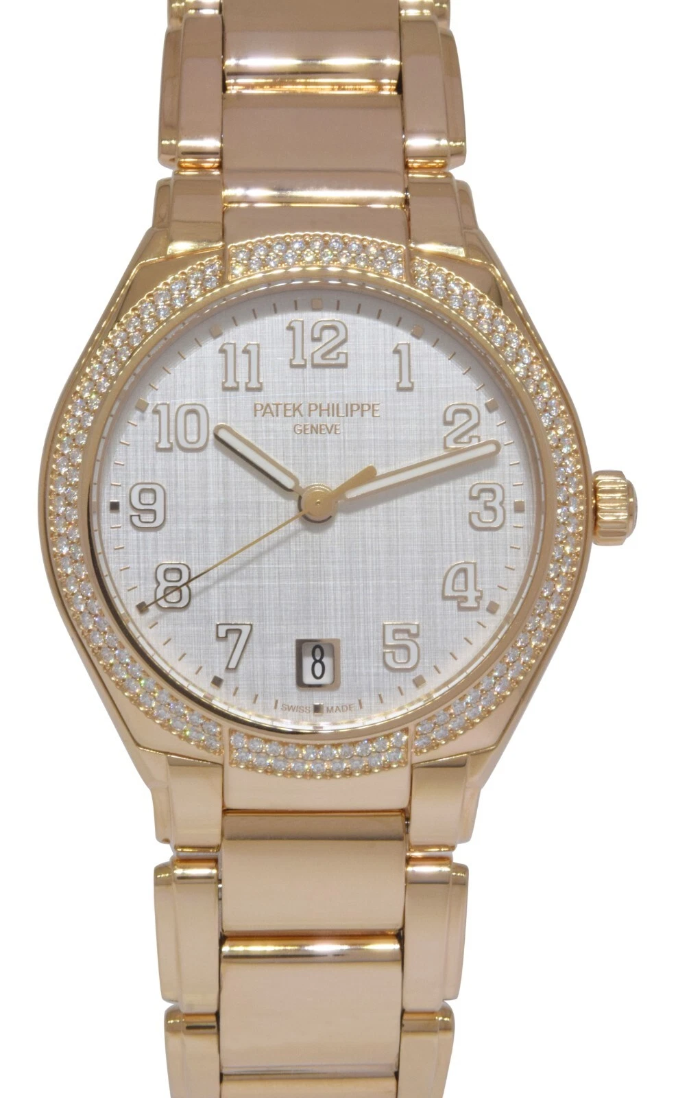 Patek Philippe — Patek Philippe Twenty~4 18k Rose Gold Diamond Ladies Watch B/P '23 7300/1200R