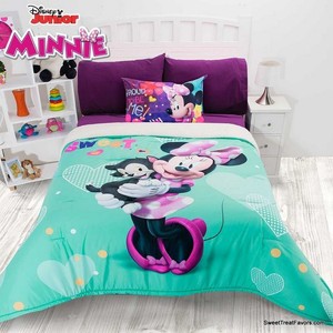 Minnie Mouse Beautiful Comforter Sherpa Soft Girl Pillow Twin