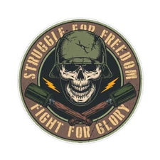 Struggle for Freedom Fight for Glory Bumper Sticker Military Vinyl Decal 5"