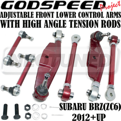 For BRZ Godspeed Adjustable Front Lower Control Arms With High Angle Tension Kit