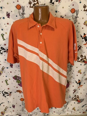 Vintage NIKE 72 Orange/White Polo Shirt. Size XL. See pics for 