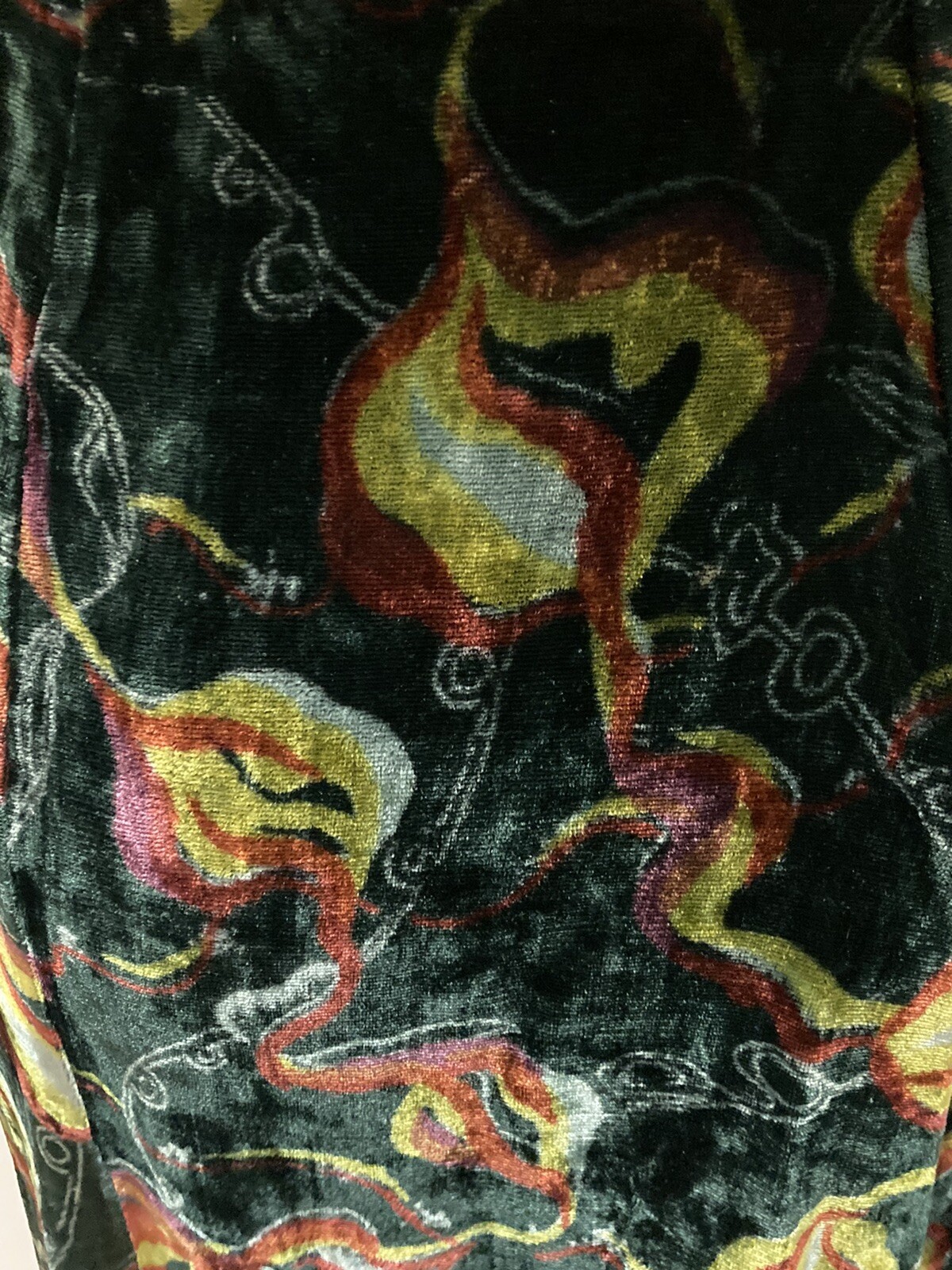 RARE VINTAGE 1960s/70s TRAVERS TEMPOS LONDON LONG VELVET SKIRT 5