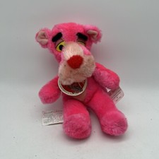 Vintage 1980 Mighty Star Pink Panther Plush New w/ Tags Stuffed Animal