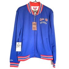 Mitchell & Ness Women's Chicago Cubs Mesh Track Jacket Size Large