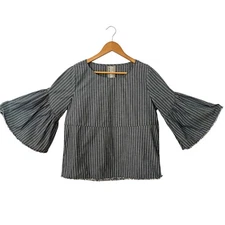 Anthropologie Dolan Left Coast Flare Bell Sleeve Top Women S Coastal Chic Frayed