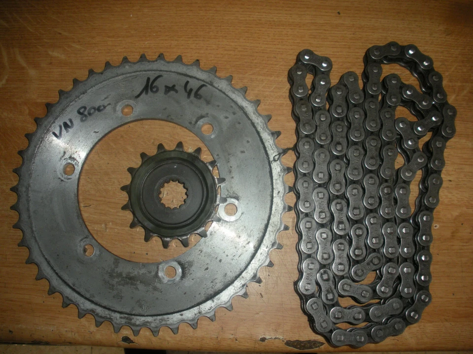 KAWASAKI VN 800 VULCAN - 1996 - KIT CHAINE 46X16 - Photo 1/1