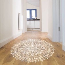Mandala Stencil Abundance - Large Mandala Stencils for DIY Wall Painting Decor